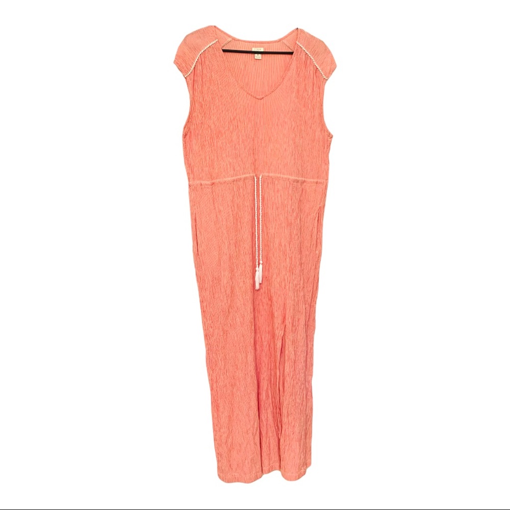 J. Crew Factory Sleeveless Seersucker Maxi Dress